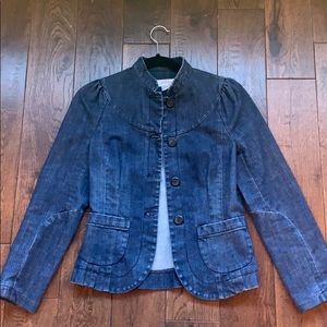 French Connection Peplum-Style Denim Jacket